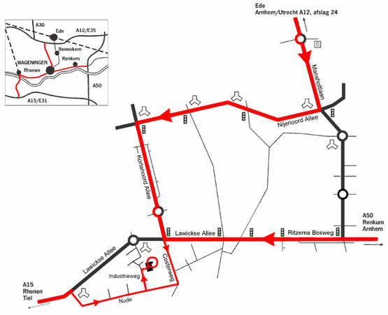 routebeschrijving kihon wageningen